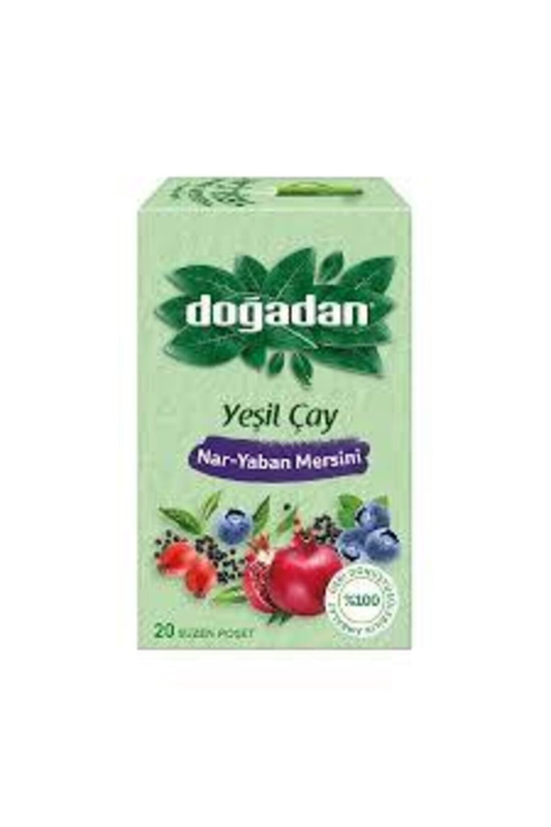 Doğadan Yeşil Çay Nar Yaban Mersini 20li