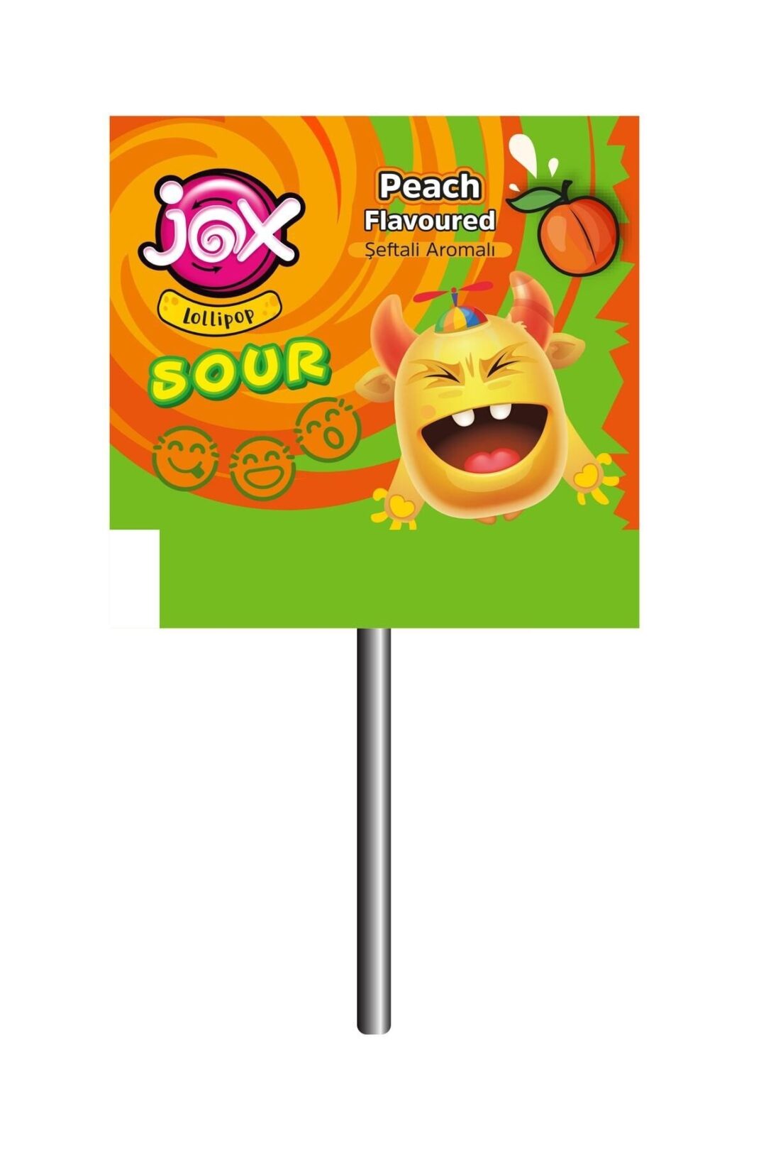 JOX Sour Meyve Aromalı Yassı Lolipop 8 g x 120 Adet